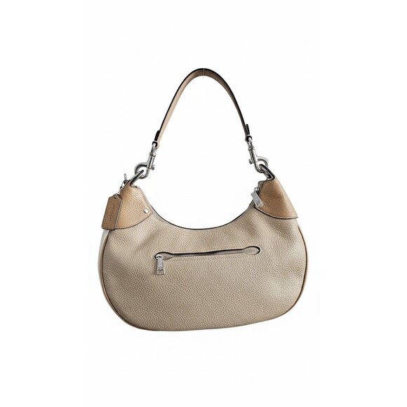 New Coach CH508 Mara Hobo Pebble Leather Shoulder bag Sandy Beige Multi - Picture 2 of 9